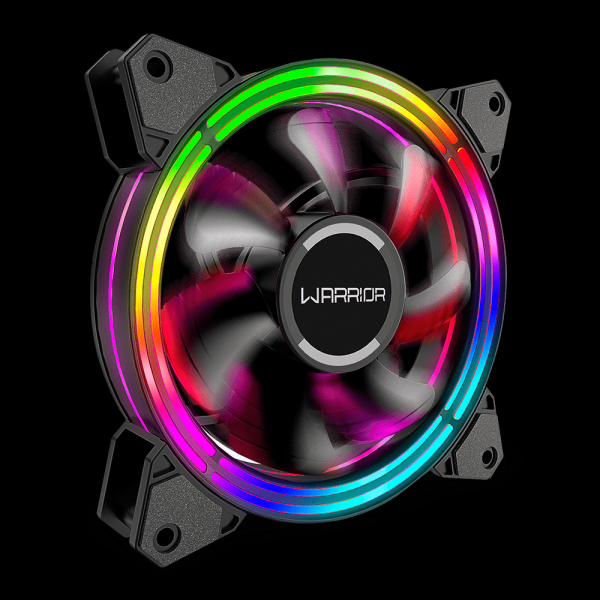 Encontraproduto.com.br - Kit 3 Cooler Fan Cedric Rgb Com Controle 120Mm Warrior Ga184