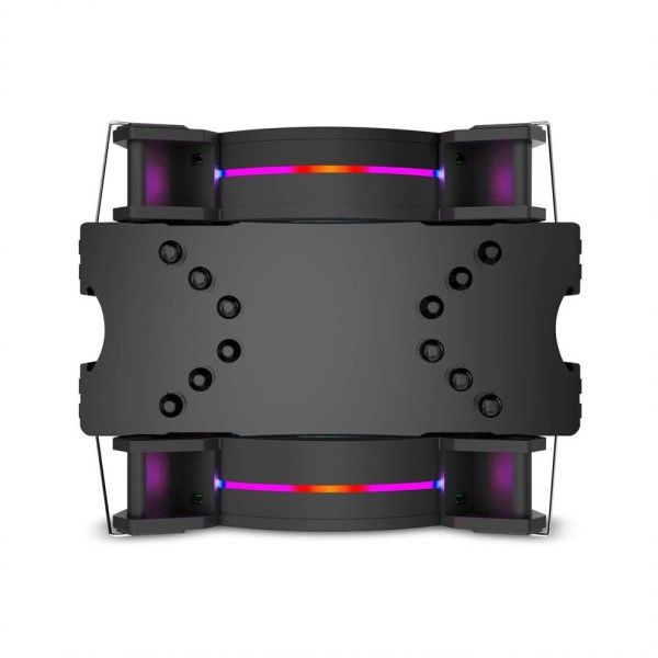 Encontraproduto.com.br - Cooler Para Processador Multilaser Warrior Duncan Dual Rgb 120Mm - Ga186