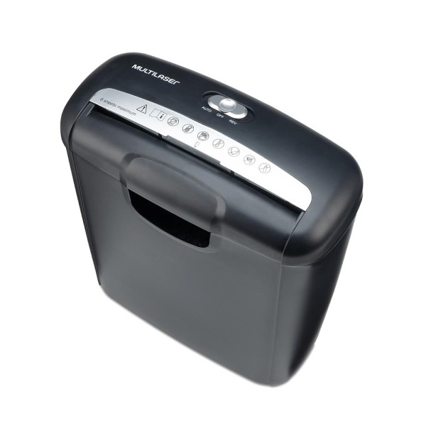 Encontraproduto.com.br - : Fragmentadora de Papel e Cartão 6 Folhas em Tiras 10L 220V - OF010