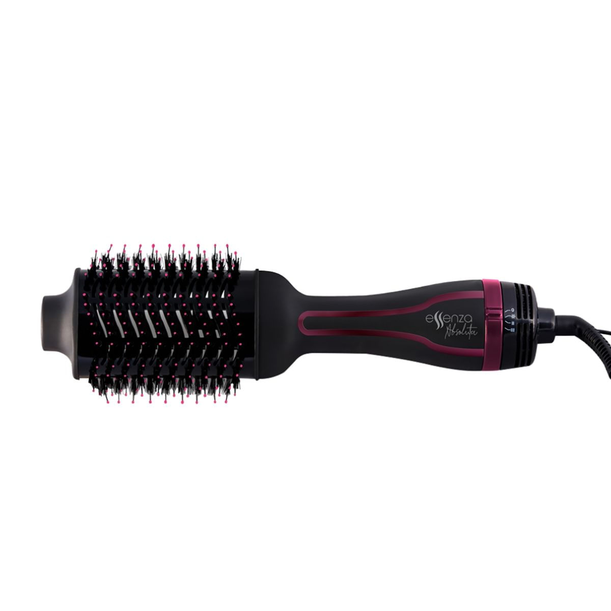 Encontraproduto.com.br - Escova Secadora Multilaser Oval com Revestimento Cerâmico E Cabo Giratorio 360° 127V Eb062