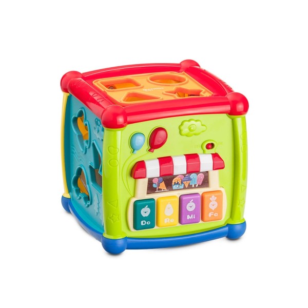 Encontraproduto.com.br - Cubo de Atividades com Som e 11 Blocos Multikids Baby - BR1241