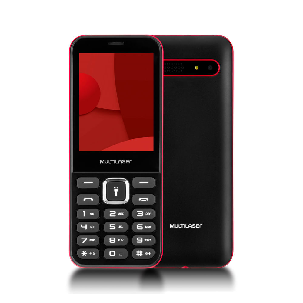 Encontraproduto.com.br - Celular UP Max 2G Dual Chip Bluetooth 2.1, Radio FM, Tela 2.8 Pol. Preto Multilaser - P9135
