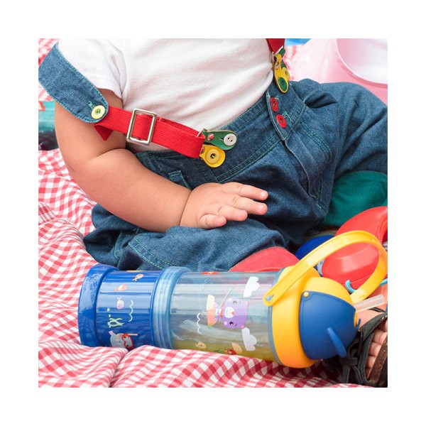 Encontraproduto.com.br - Copo com Porta Snack Playfyl Azul Summer Sky Fisher-Price - BB1012
