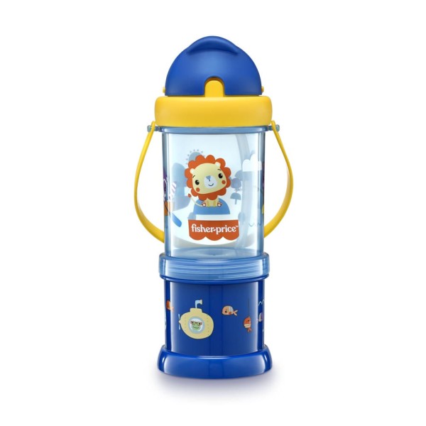 Encontraproduto.com.br - Copo com Porta Snack Playfyl Azul Summer Sky Fisher-Price - BB1012