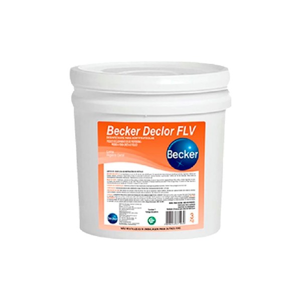 Sanitizante em Pó Hortifrutícula  3KG Declor FLV - Becker Desinf Hortifruticula 3kg Declor Becker