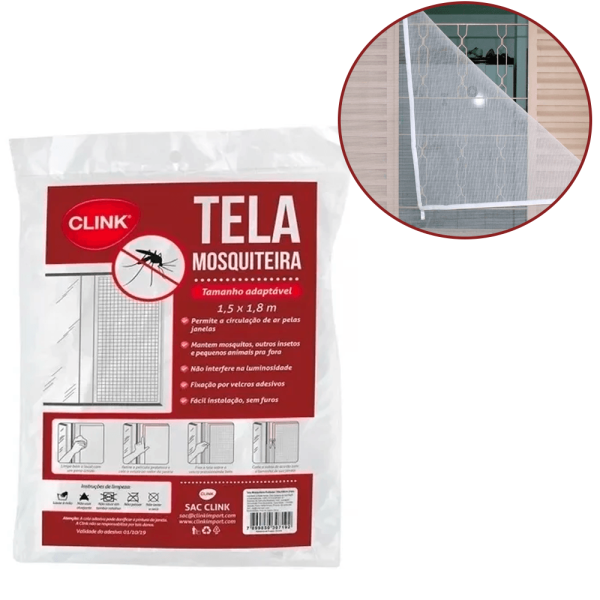 Tela Grande Para Janela Mosquiteira Proteção Anti Mosquito