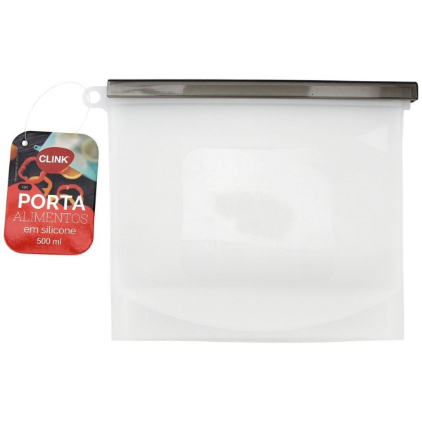 Saco Multiuso De Silicone Sortido 1500ml Ck4851 Clink