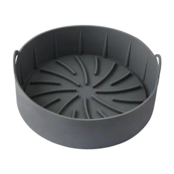 Encontraproduto.com.br - Forma Silicone Cozimento Com Alca Para Air Fryer Microondas