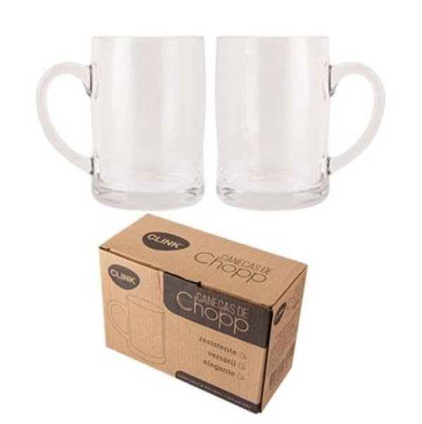 Encontraproduto.com.br - Kit Caneca Cerveja com 2 unidades 350ml - Clink