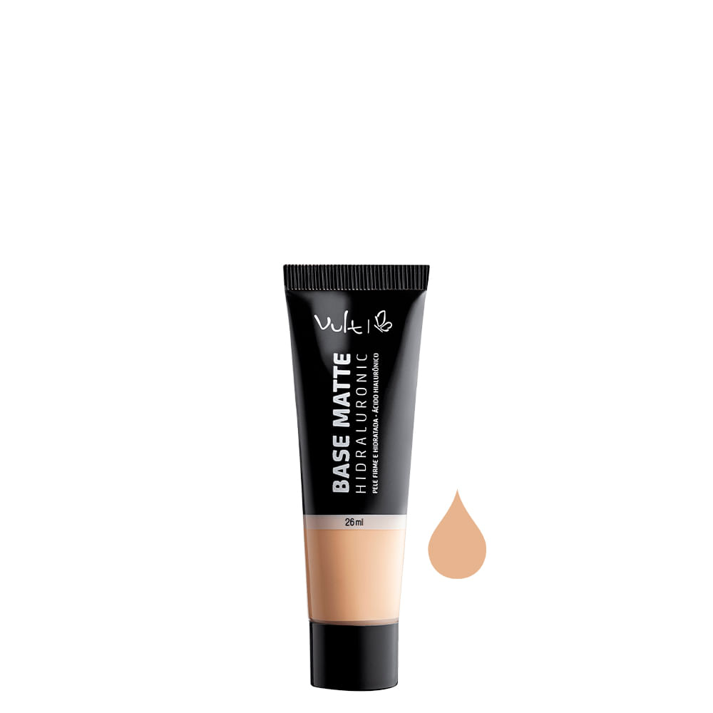 Encontraproduto.com.br - Vult Base Matte Hidraluronic com Ácido Hialurônico 26mL -N005
