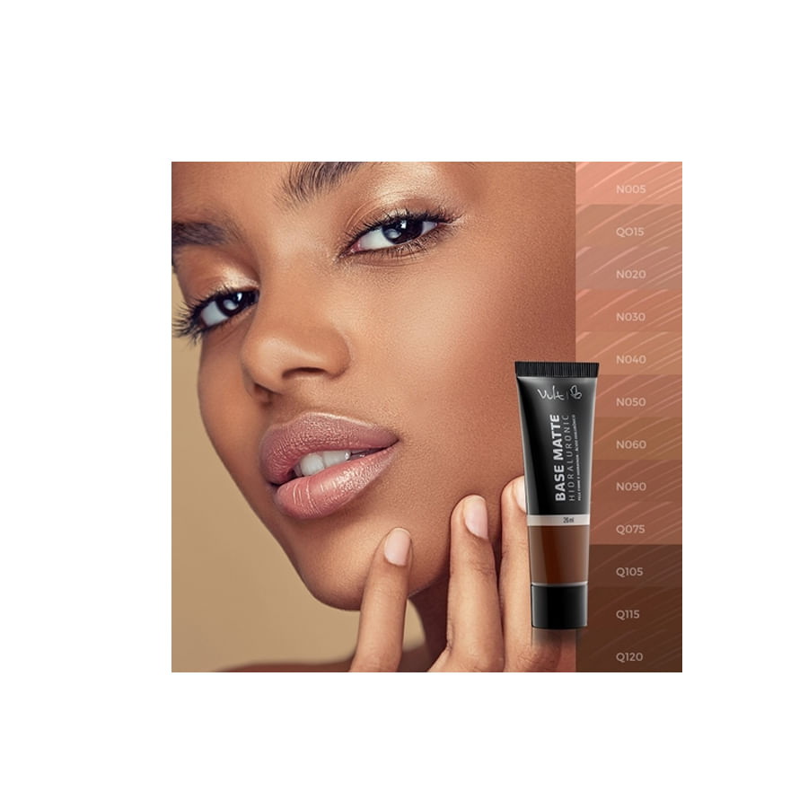 Encontraproduto.com.br - Vult Base Matte Hidraluronic com Ácido Hialurônico 26mL -N030