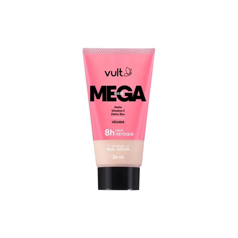 Encontraproduto.com.br - Base Líquida Vult Mega Base Cor V200 Com 26ml