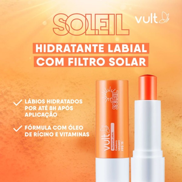 Encontraproduto.com.br - Protetor Labial Cranberry FPS 15 Vult Soleil 3,5g