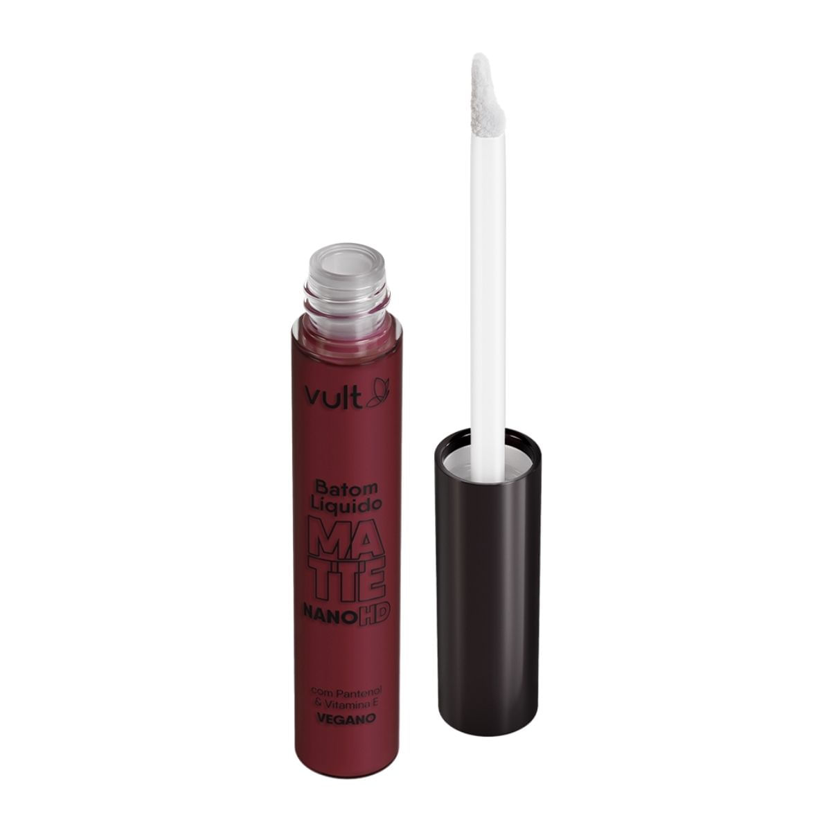 Encontraproduto.com.br - Vult Batom Liquido Matte Nano Hd Bordo 5ml