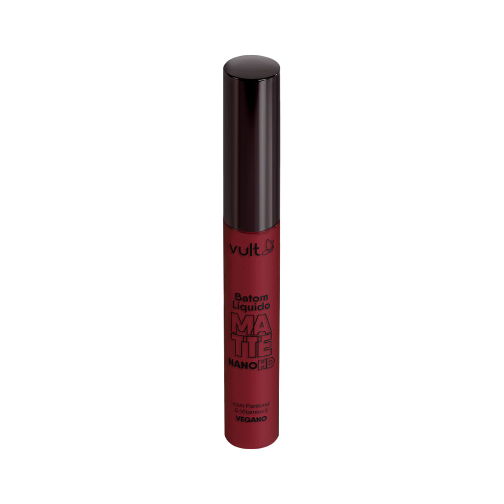 Encontraproduto.com.br - Vult Batom Liquido Matte Nano Hd Bordo 5ml