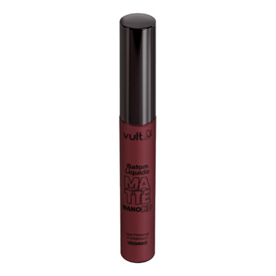 Encontraproduto.com.br - Vult Batom Liquido Matte Nano Hd Bordo 5ml