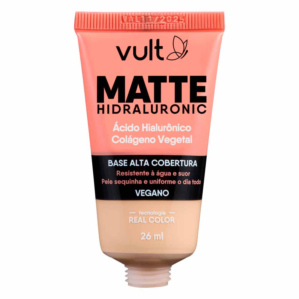 Encontraproduto.com.br - Base Liquida Matte Hidraluronic 26ml V200 - Vult