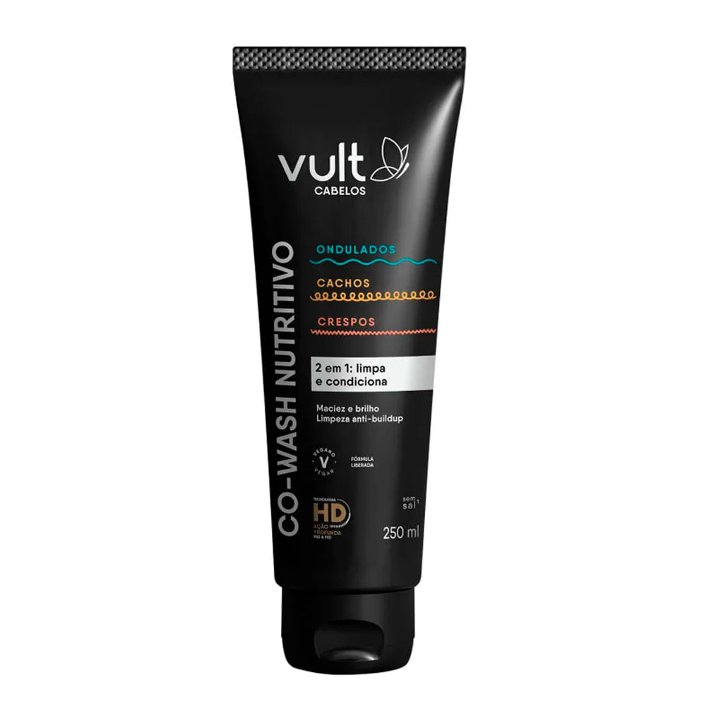 Encontraproduto.com.br - Co Wash Nutritivo 250ml Ondulados Cachos e Crespos - Vult Cabelos