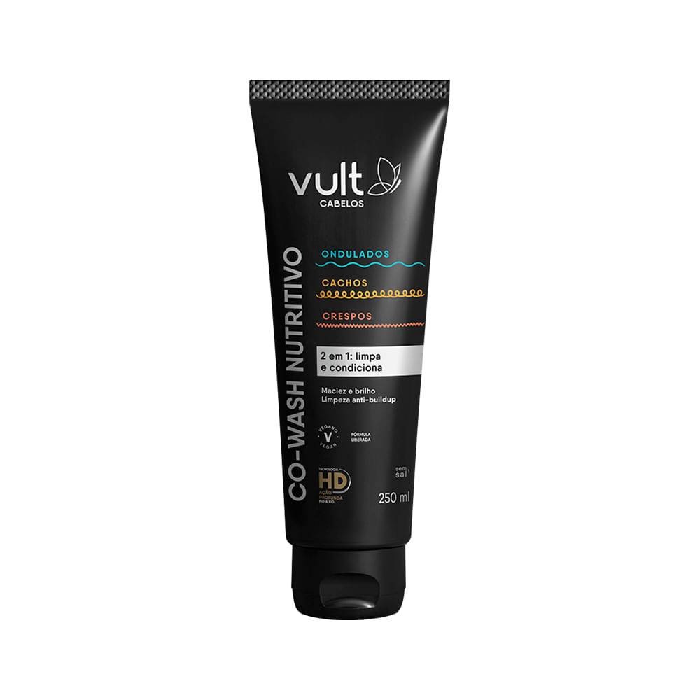 Encontraproduto.com.br - Co Wash Nutritivo 250ml Ondulados Cachos e Crespos - Vult Cabelos