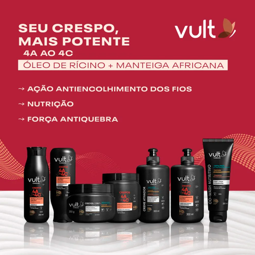 Encontraproduto.com.br - Co Wash Nutritivo 250ml Ondulados Cachos e Crespos - Vult Cabelos