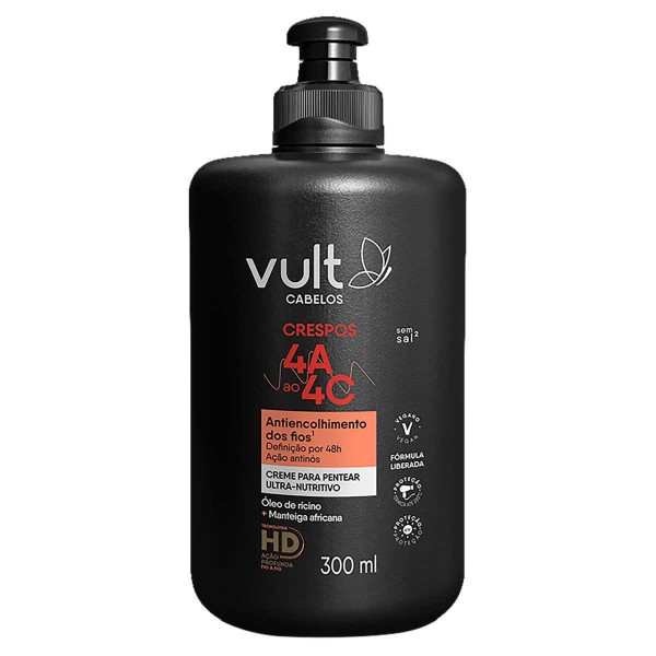 Encontraproduto.com.br - Creme Para Pentear Ultra Nutritivo Cabelos Crespos 4A a 4C 300ml