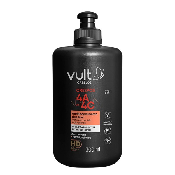 Encontraproduto.com.br - Creme Para Pentear Ultra Nutritivo Cabelos Crespos 4A a 4C 300ml