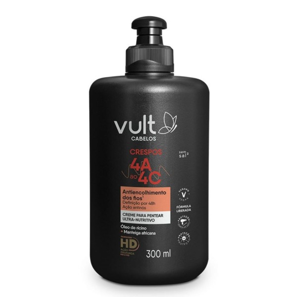 Encontraproduto.com.br - Creme Para Pentear Ultra Nutritivo Cabelos Crespos 4A a 4C 300ml