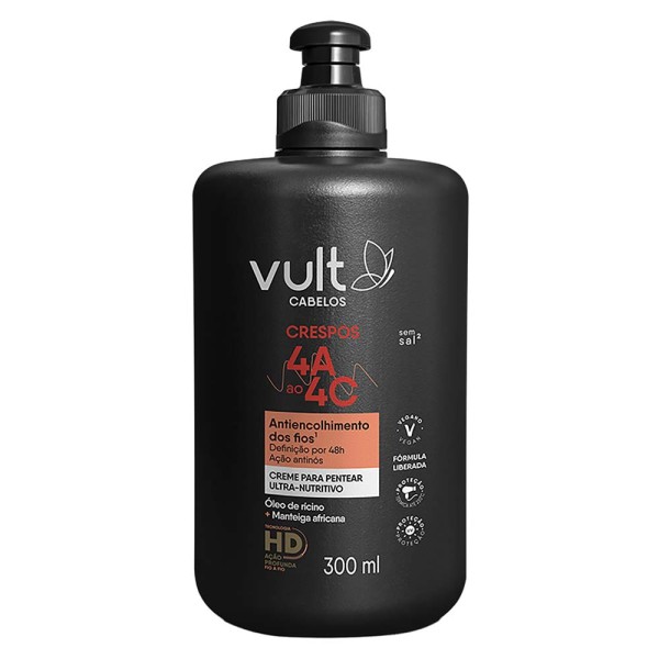 Encontraproduto.com.br - Creme Para Pentear Ultra Nutritivo Cabelos Crespos 4A a 4C 300ml