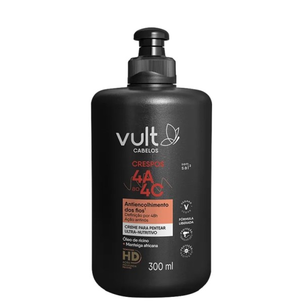 Encontraproduto.com.br - Creme Para Pentear Ultra Nutritivo Cabelos Crespos 4A a 4C 300ml