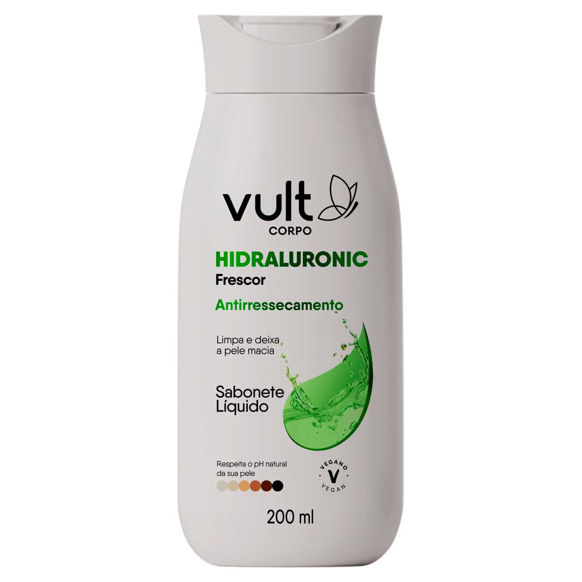 Encontraproduto.com.br - Sabonete Vult Corpo Liquido 200ml Hidraluronic Frescor