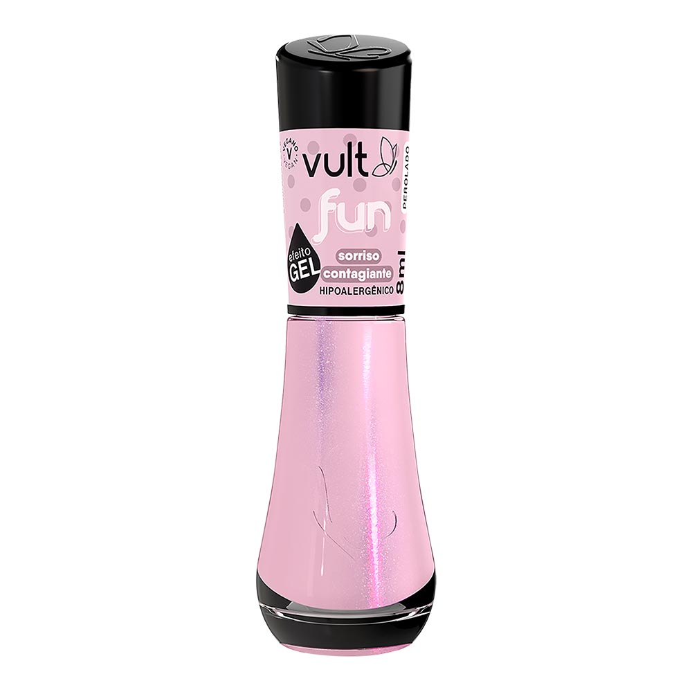 Encontraproduto.com.br - Esmalte Efeito Gel 5F Fun 8ml Sorriso Contagiante - Vult