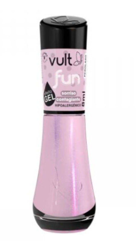 Encontraproduto.com.br - Esmalte Efeito Gel 5F Fun 8ml Sorriso Contagiante - Vult