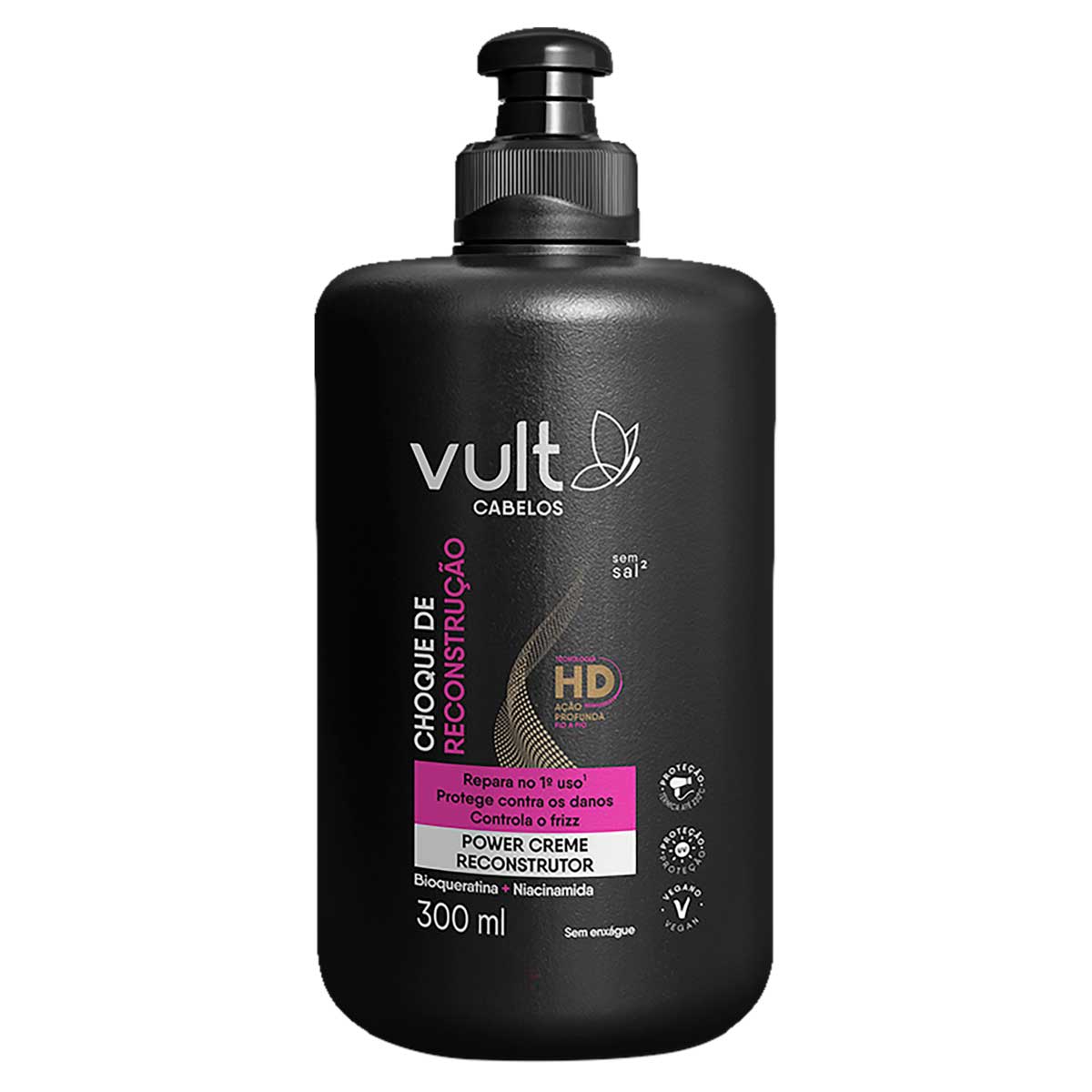 Creme de Pentear Choque de Reconstrução Vult - 300ml