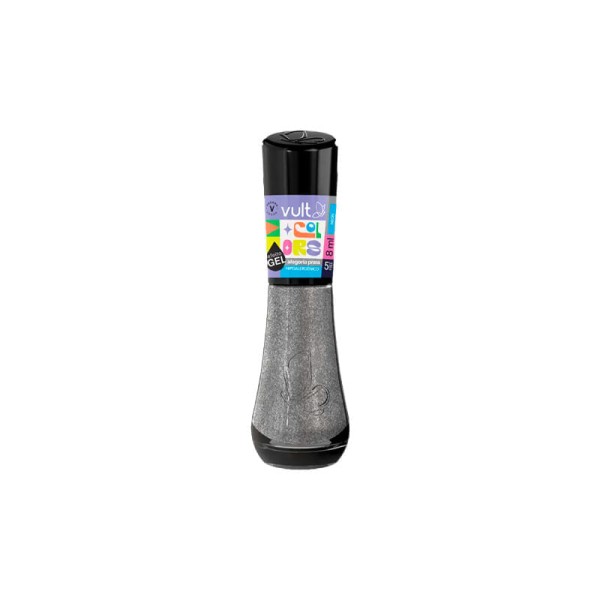 Encontraproduto.com.br - Esmalte 5f Colors 8ml Alegoria Prata - Vult