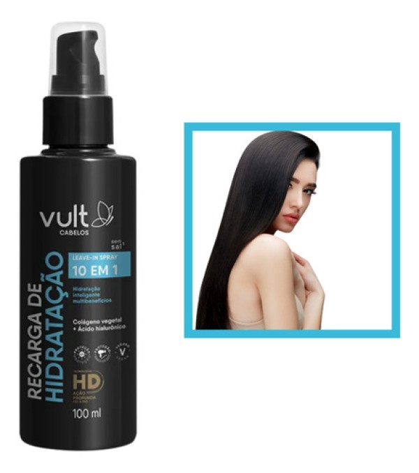 Spray Capilar 100ml Recarga de Hidratacao - Vult Cabelos