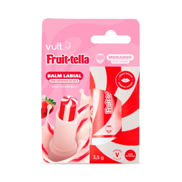 Encontraproduto.com.br - Balm Labial Vult Fruit 3,5gr Morango Com Creme