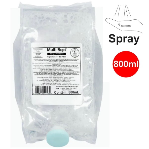 Encontraproduto.com.br - Álcool Antisséptico Spray Refil 800ml Trilha