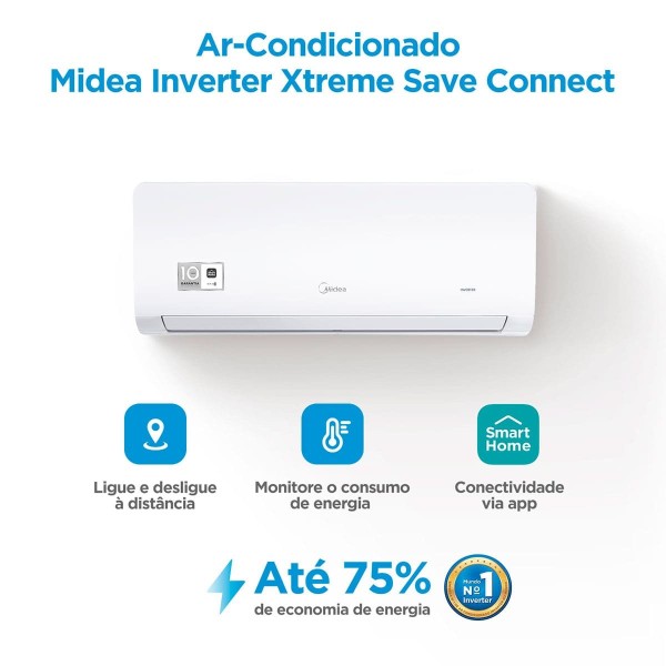 Encontraproduto.com.br - Ar-Condicionado Split 9.000 Btus Springer Midea Inverter 220V Wi-Fi 42AGVCI09M5/38AGVCI09M5