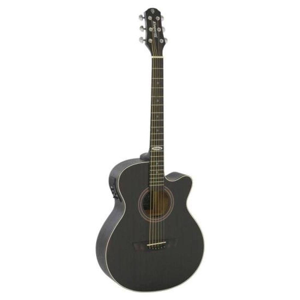 Encontraproduto.com.br - Violão Eletroacústico Strinberg SA200C AÇO Fosco Tobacco Satin