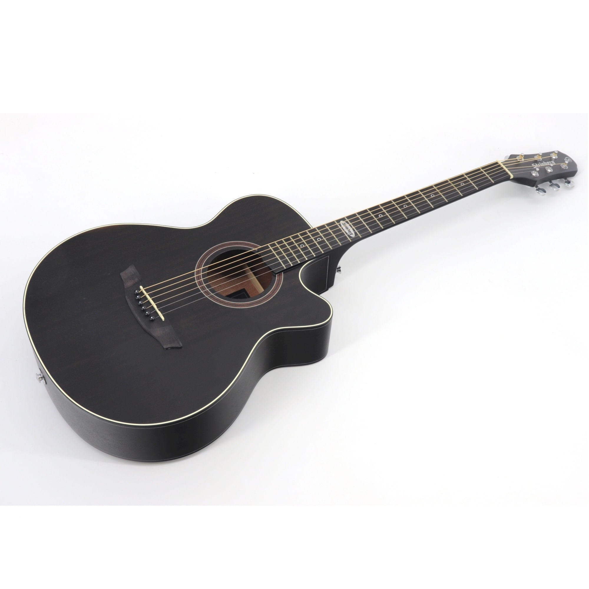 Encontraproduto.com.br - Violão Eletroacústico Strinberg SA200C AÇO Fosco Tobacco Satin