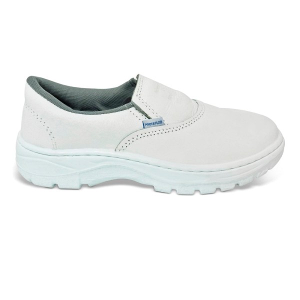 Encontraproduto.com.br - Sapato de Segurança com Elástico sem Bico Mono Branco Nº 39 Ref. PPP 40 Proteplus 269,0050