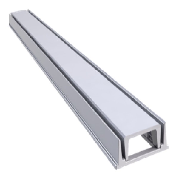 Encontraproduto.com.br - Grelha Invisível Lisa GDA 08x100 com Caixilho Branco