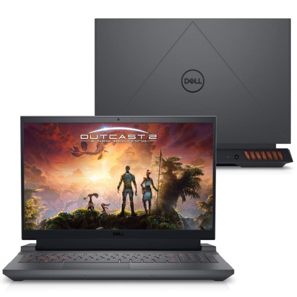Notebook Gamer Dell G15 com processador Intel Core i5 de 13ª Geração, 8GB RAM, 512 GB SSD, Tela Full HD de 15.6