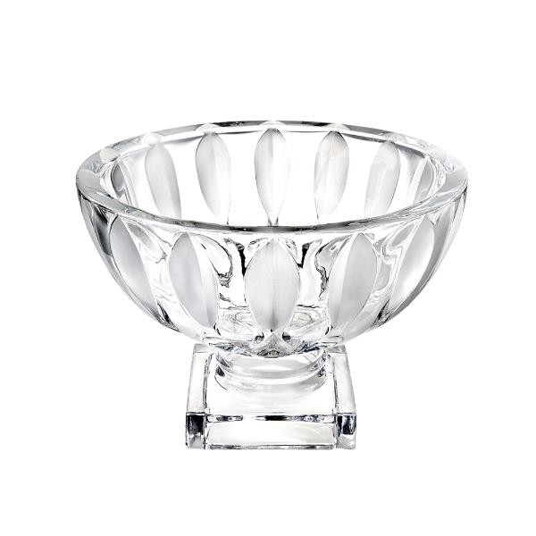 Centro de mesa com pé cristal Studio Crystal River 25x19,5cm
