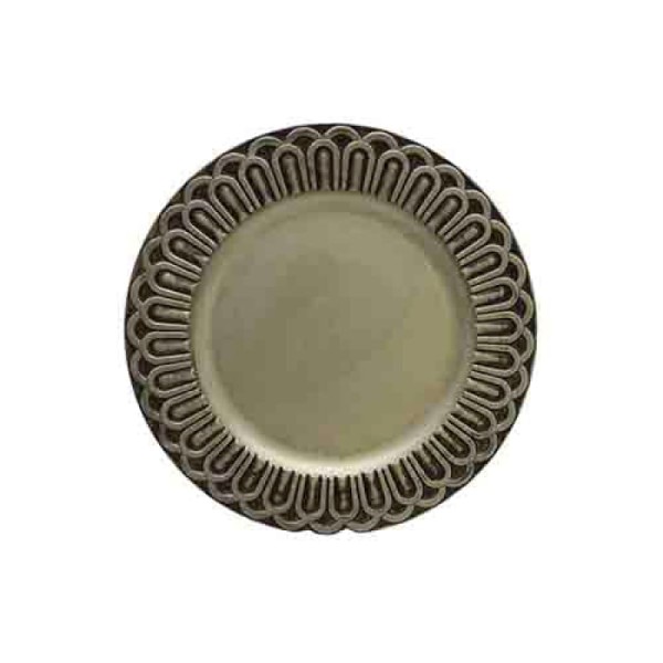 Sousplast Arcos Prata Envelhecido 33Cm - Sousplats - Zahav