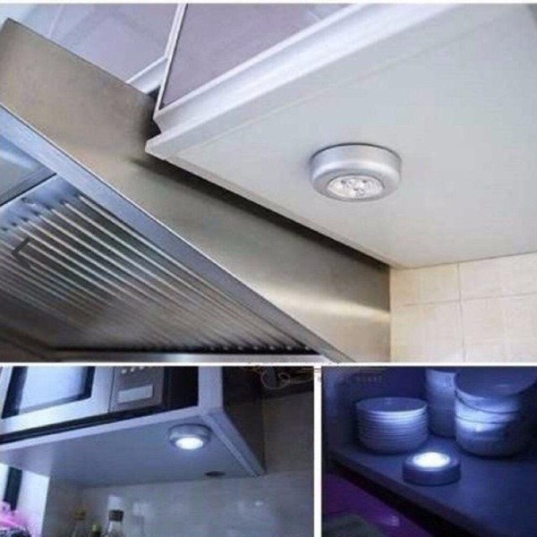 Encontraproduto.com.br - Luminaria de Toque 3 Leds Multiuso
