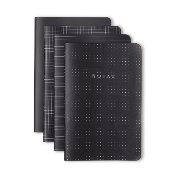 Kit Revistas Notas Mix 14x21 - Preto