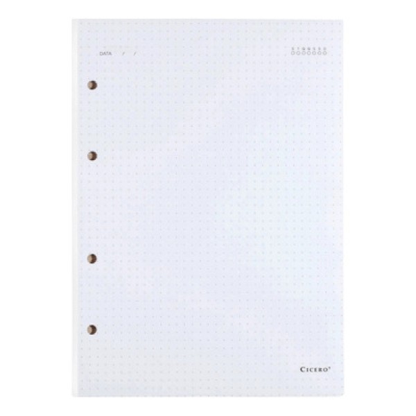 Refil 17 x 24 cm com 40 Folhas Pontado Offset 90 g/m² Cicero