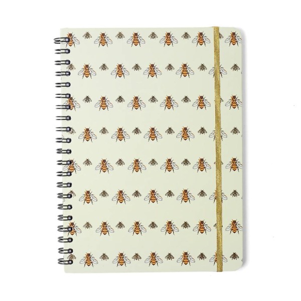 Encontraproduto.com.br - Caderno Espiral Melissa Pautado 20x28 Favo de Abelhas 80 fls