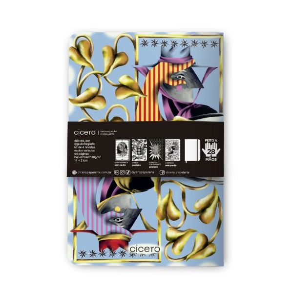Encontraproduto.com.br - Kit de 4 Revistas D@ Vez 14x21 Giulio Forgiarini